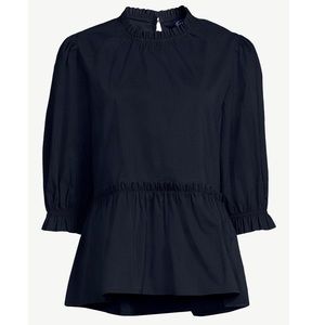 Women’s mock neck peplum top